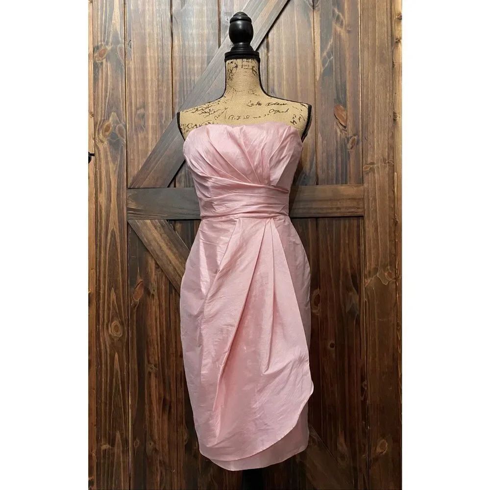 Alfred Sung Mauve Pink Cocktail Formal Dress Womens Sz 2